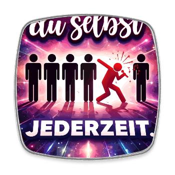 Be yourself at all times - Square fridge magnet - white - Front