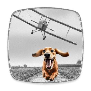 North By Northwest - Viereckiger Kühlschrankmagnet - Weiß - Vorne