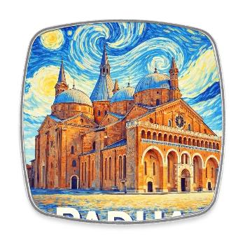 Padua, Italien. - Viereckiger Kühlschrankmagnet - Weiß - Vorne