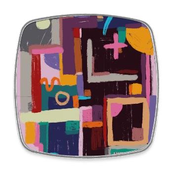 Arc of Return - Square fridge magnet - white - Front