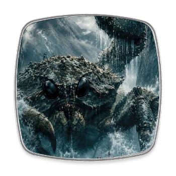 frozen bound Kraken Standoff - Square fridge magnet - white - Front