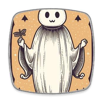 Carte de Tarot Happy Mind - Magnet carré - blanc - Devant