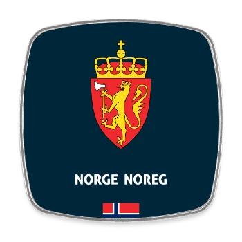 Cas de téléphone de passeport norvégien - Magnet carré - blanc - Devant