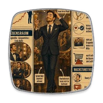 Ich bin der Schönste – Krone inklusive - Viereckiger Kühlschrankmagnet - Weiß - Vorne
