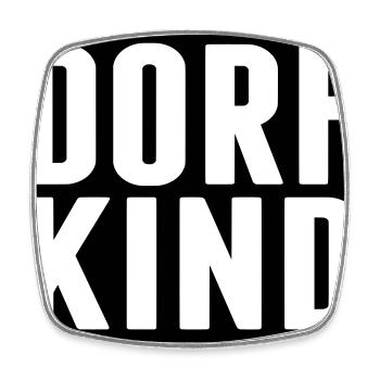 village kind village town love land dorfi sticker - Square fridge magnet - white - Front