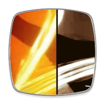 --_swag_orange_noir_blanc_grg_10tray_4_style_b - Viereckiger Kühlschrankmagnet - Weiß - Vorne