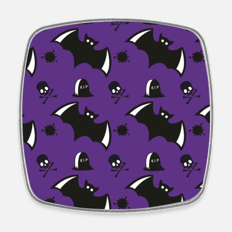 Halloween case 4 - Square fridge magnet - white
