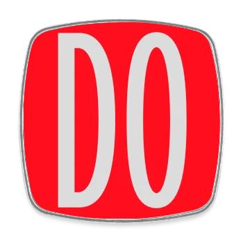 You Do You Lustig Selbstbewusstsein Freiheit Logo - Viereckiger Kühlschrankmagnet - Weiß - Vorne