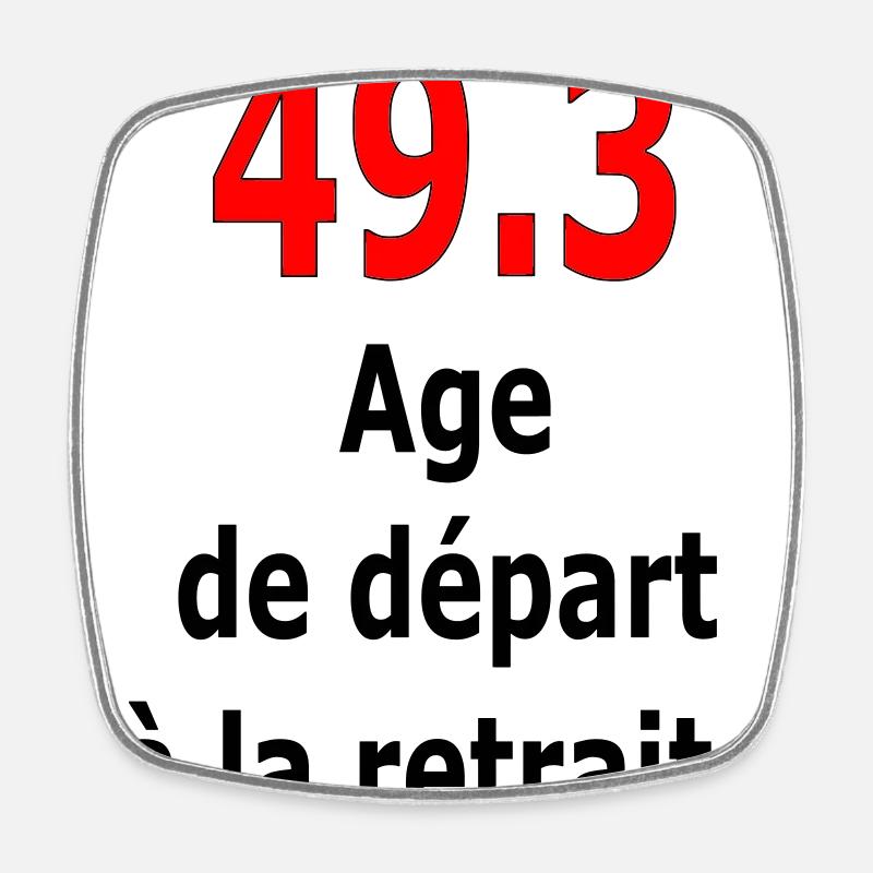 49.3 - Magnet carré - blanc
