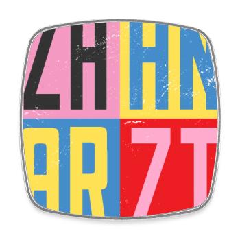 Zahnarzt Design - Viereckiger Kühlschrankmagnet - Weiß - Vorne