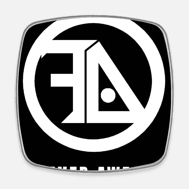 Forever awesome black and white - Square fridge magnet - white