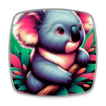 Koala - Square fridge magnet - white - Front