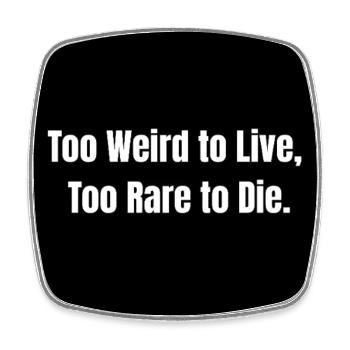 Too Rare – Proud to Be Different - Magnet carré - blanc - Devant