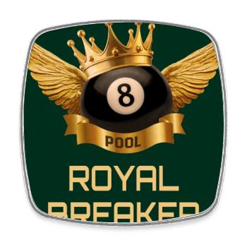 Royal Breaker – The King's Shot - Square fridge magnet - white - Front