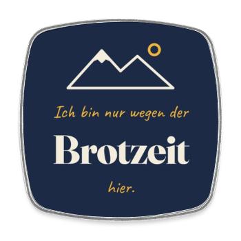 Wandern - Viereckiger Kühlschrankmagnet - Weiß - Vorne