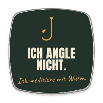 Angeln - Viereckiger Kühlschrankmagnet - Weiß - Vorne