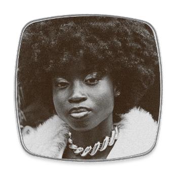 Next to you - Square fridge magnet - white - Front