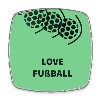 Football Passion Motif - Square fridge magnet - white - Front