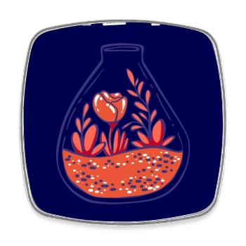 PLANET. TAG DER ERDE. ÖKOLOGIE. GARTEN. BAUM - Viereckiger Kühlschrankmagnet - Weiß - Vorne