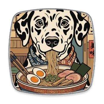 Dalmatian Ramen Izakaya - Square fridge magnet - white - Front