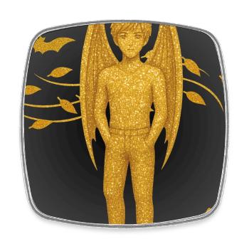 Fall Edition Vampire Demon - Square fridge magnet - white - Front
