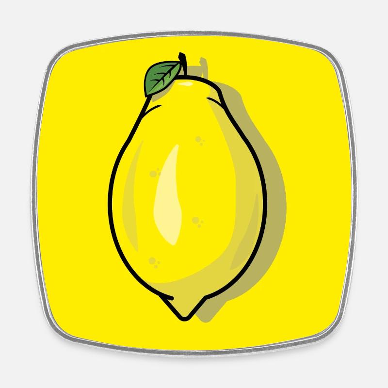 citron citron - Magnet carré - blanc