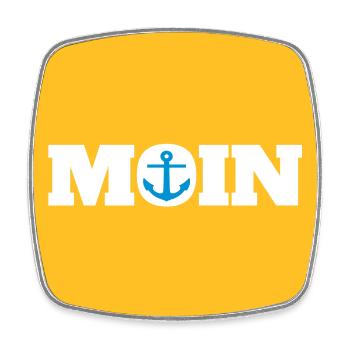 Accessoires Moin & Anker (D.I.Y.) - Viereckiger Kühlschrankmagnet - Weiß - Vorne