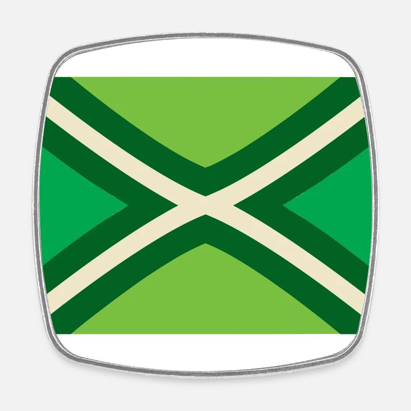 Achterhoek Flagge - Viereckiger Kühlschrankmagnet - Weiß