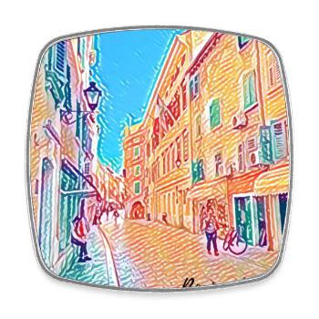 Holiday fever - Croatia - Square fridge magnet - white - Front