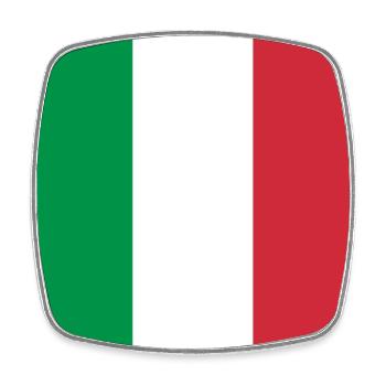 Italy flag mouse pad mouse pad Italy - Square fridge magnet - white - Front