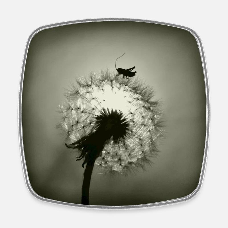 Tiny Planet - Viereckiger Kühlschrankmagnet - Weiß
