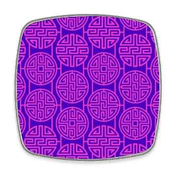Modèle chinois - Magnet carré - blanc - Devant