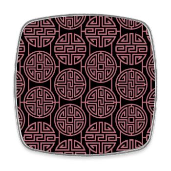 Modèle chinois - Magnet carré - blanc - Devant