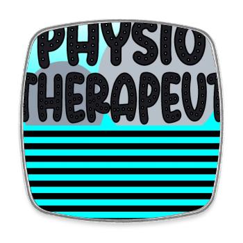 Geschenke für Physiotherapeut - Masseur - Heilung - Viereckiger Kühlschrankmagnet - Weiß - Vorne