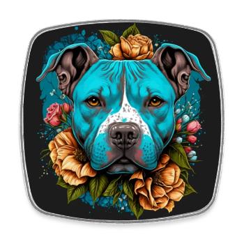American Staffordshire Terrier - Viereckiger Kühlschrankmagnet - Weiß - Vorne