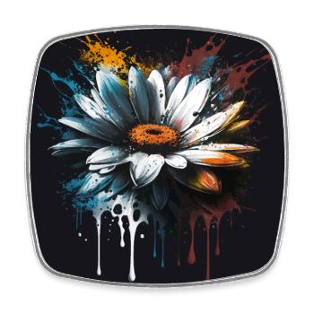 Daisy - Square fridge magnet - white - Front