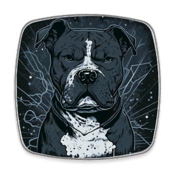 American Staffordshire Terrier - Square fridge magnet - white - Front