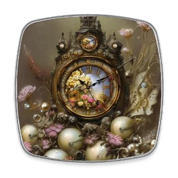 Die Steampunk-Ästhetik - Viereckiger Kühlschrankmagnet - Weiß - Vorne