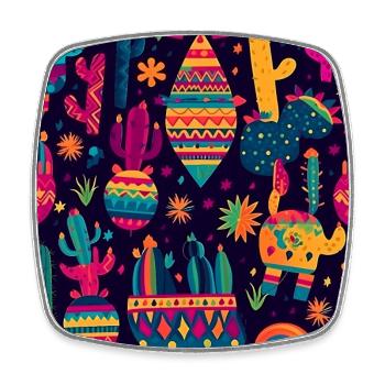 Happy Cinco de Mayo Colorful Mexican Independence - Viereckiger Kühlschrankmagnet - Weiß - Vorne