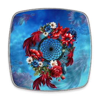Wonderful dream catcher, - Square fridge magnet - white - Front