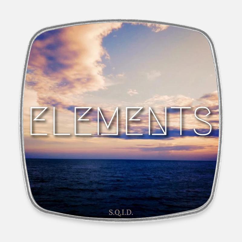 Élément - Magnet carré - blanc