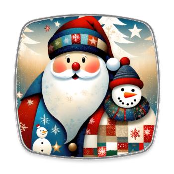 Merry Christmas #16 - Square fridge magnet - white - Front