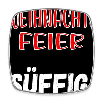 WEIHNACHTSFEIER KOLLEGEN - SÜFFIG SPRÜCHE - Viereckiger Kühlschrankmagnet - Weiß - Vorne