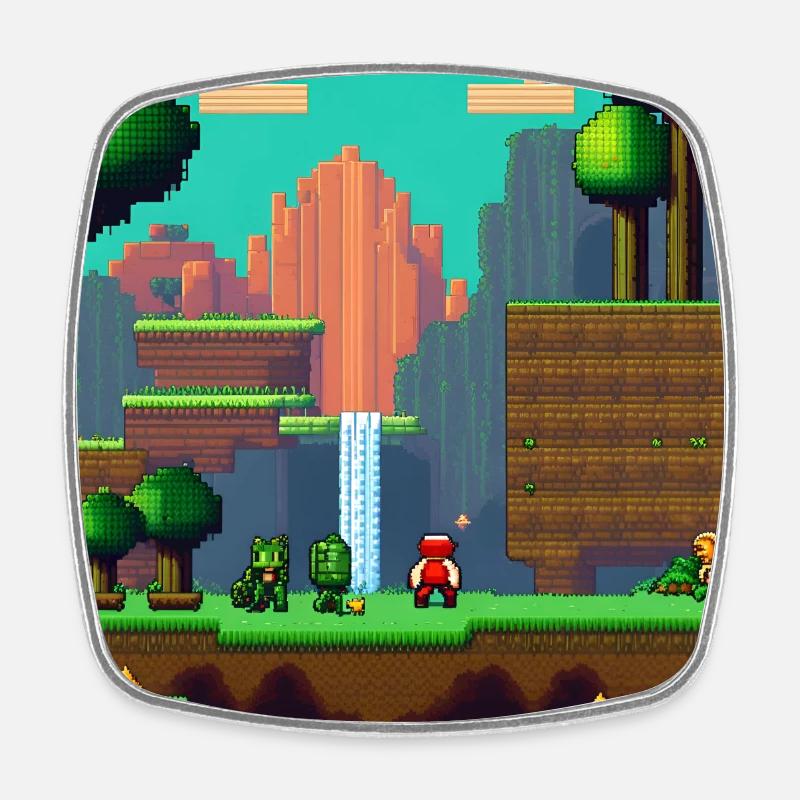 Video game for gamers - Square fridge magnet - white