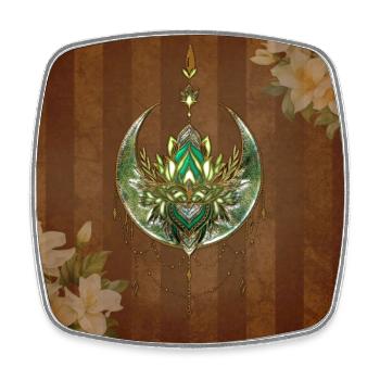 Wunderschöne und elegante Lotusblume - Viereckiger Kühlschrankmagnet - Weiß - Vorne