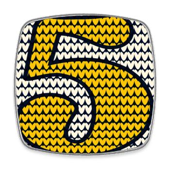 5e anniversaire des enfants - Anniversaire d’hiver cinq - Magnet carré - blanc - Devant