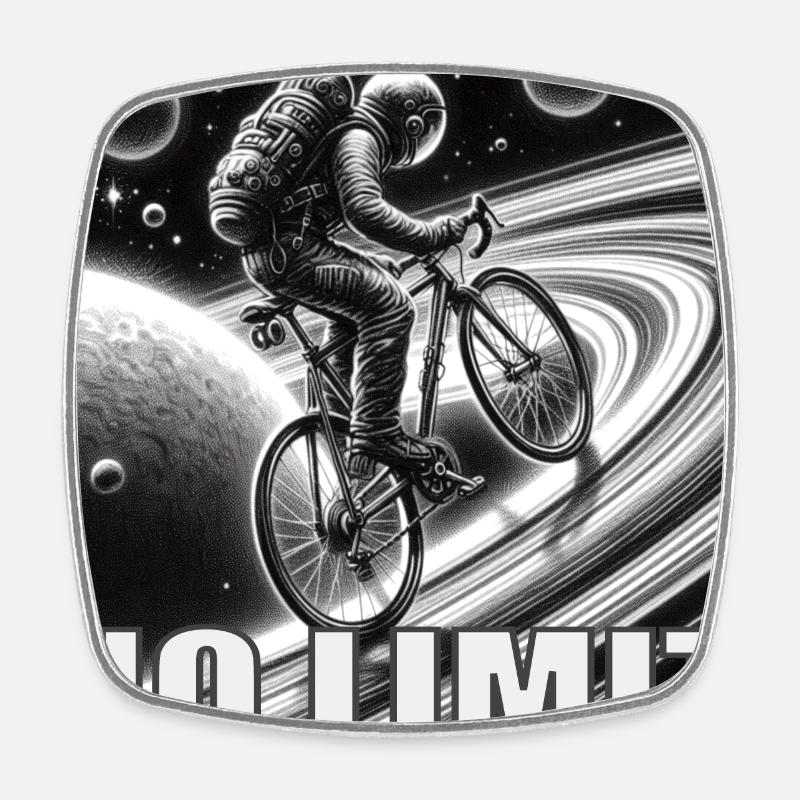 NO LIMIT - Square fridge magnet - white