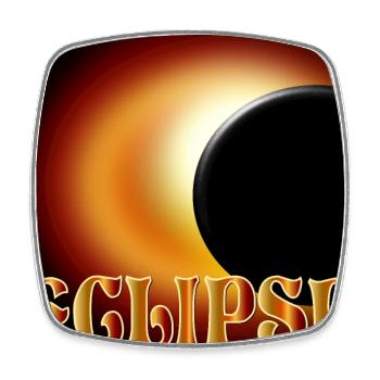 SONNENFINSTERNIS EKLIPSE ASTRONOMIE - Viereckiger Kühlschrankmagnet - Weiß - Vorne