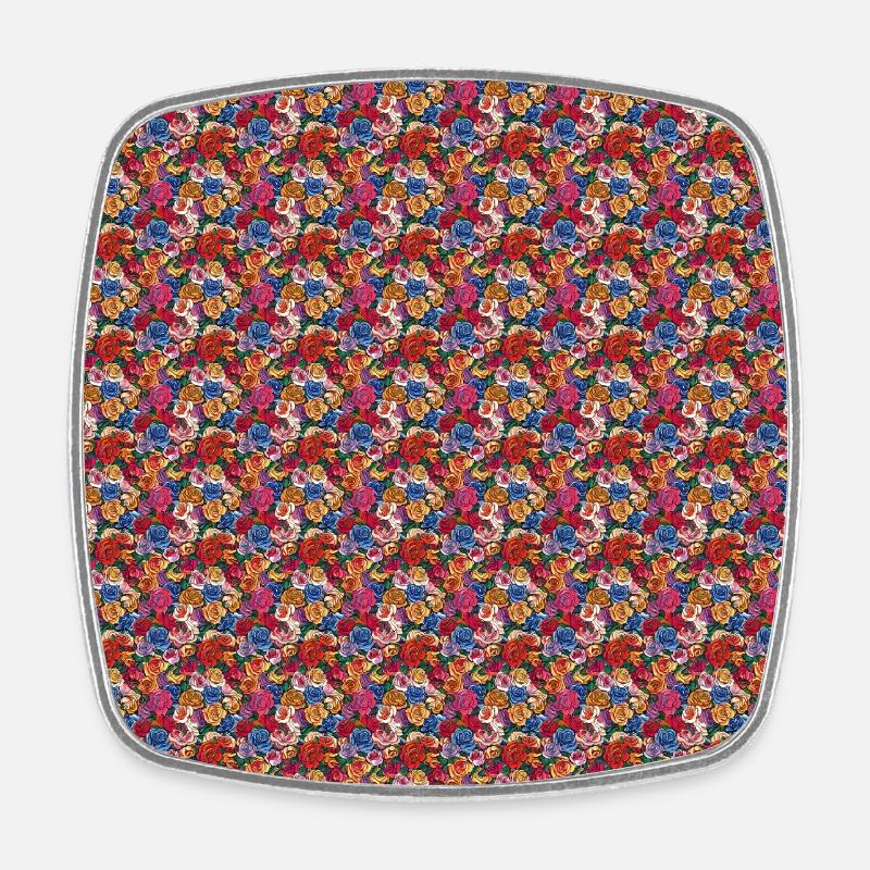 Image de style de dessin d’une collection de divers ros - Magnet carré - blanc