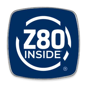 Z80 Inside - Magnet carré - blanc - Devant